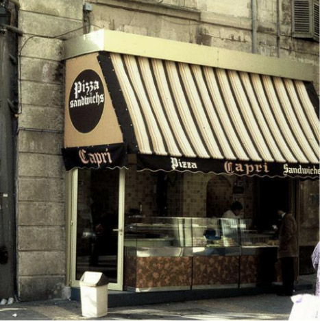 enseigne pizza capri aux origines Aix-en-provence